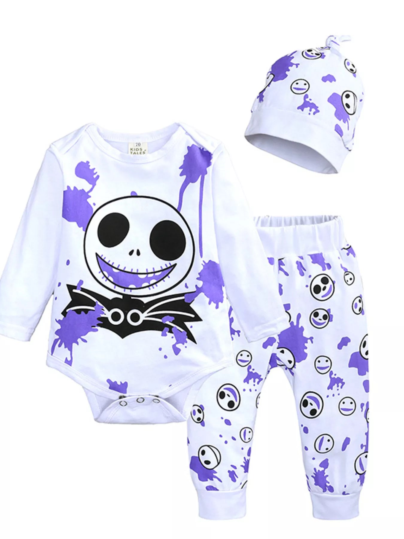 Children's Halloween Bodysuit and Pants Set with Hat - Farnelli