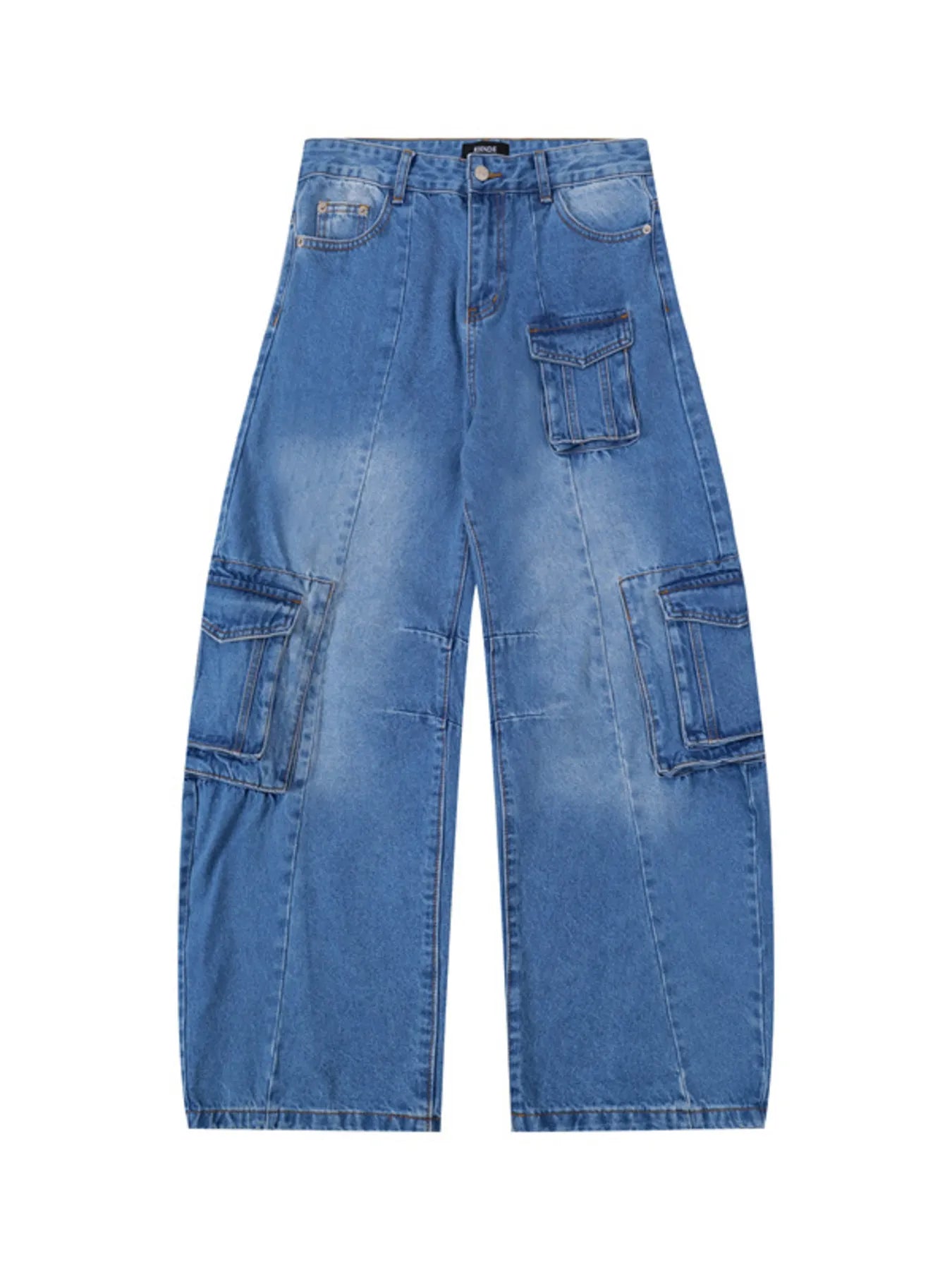 Men's Wide Leg Cargo Jeans - Farnelli