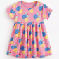 Children's Printed Short Sleeve Dress - Farnelli