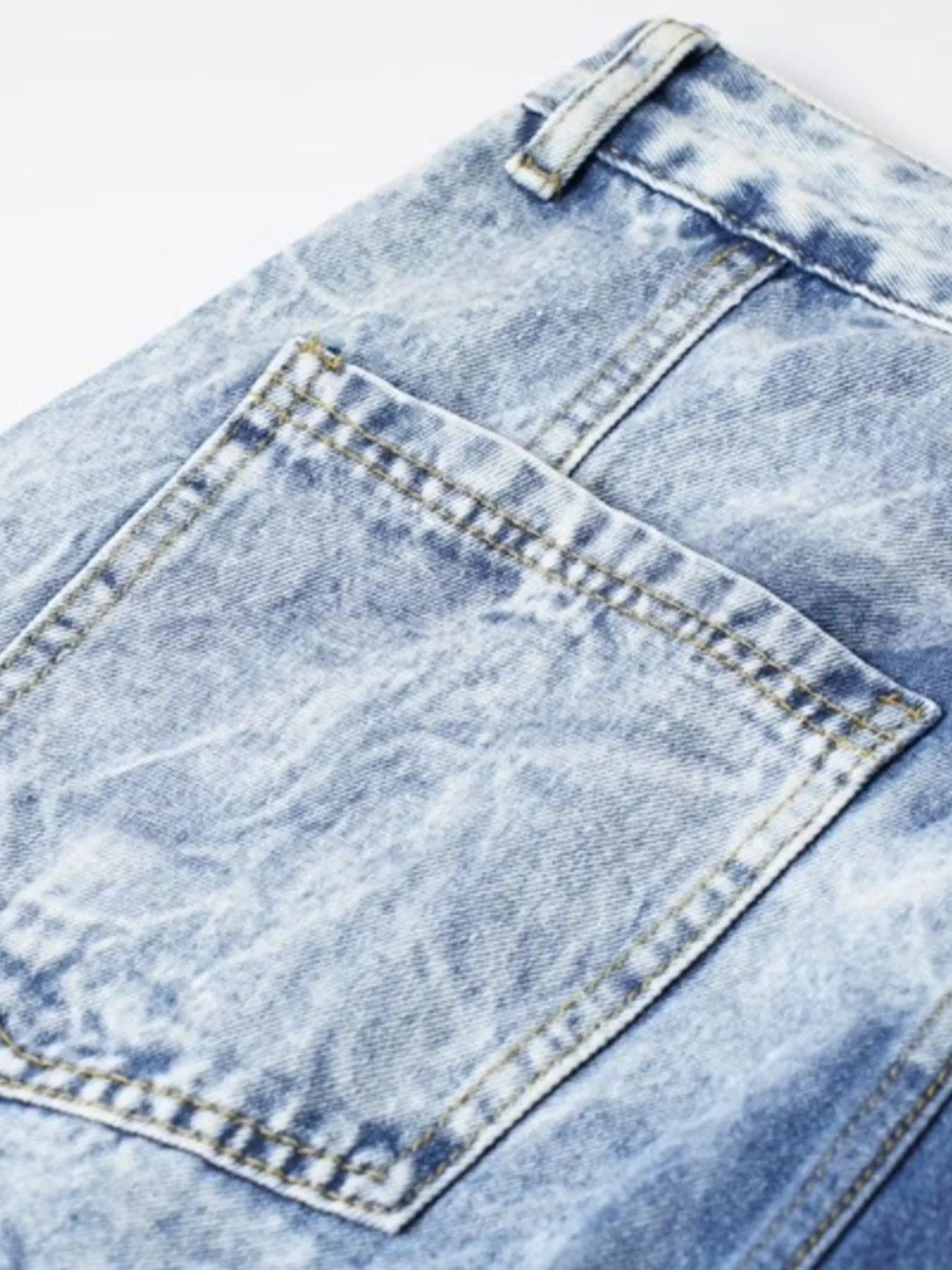 Men's Wide Leg Cargo Jeans - Farnelli