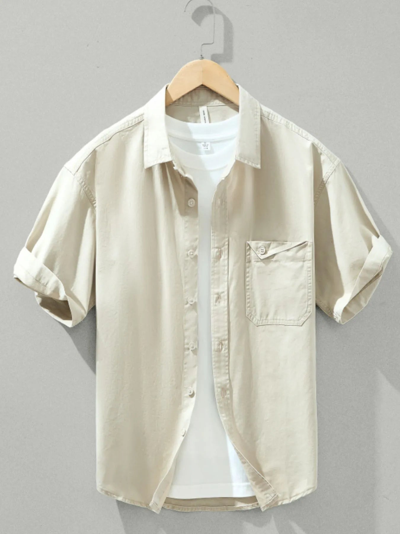 Men's Plus Size Button Up Long Sleeve Shirt - Farnelli