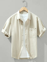 Men's Plus Size Button Up Long Sleeve Shirt - Farnelli