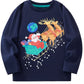 Children's Santa Graphic Long Sleeve T-Shirt - Farnelli
