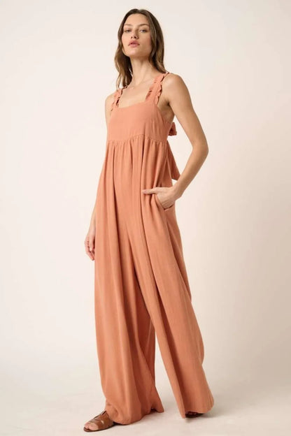 Mittoshop Sleeveless Wide Leg Jumpsuit - Farnelli