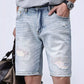 Men's Distressed Denim Shorts - Farnelli