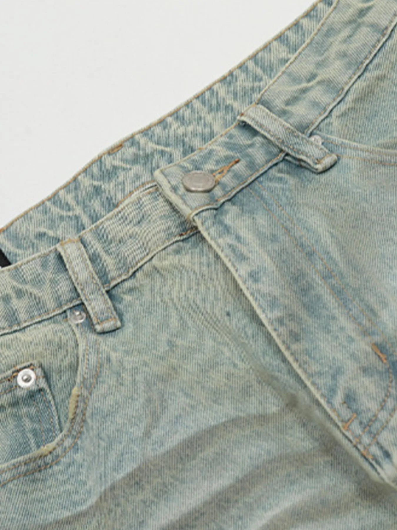 Men's Vintage Washed Wide Leg Jeans - Farnelli