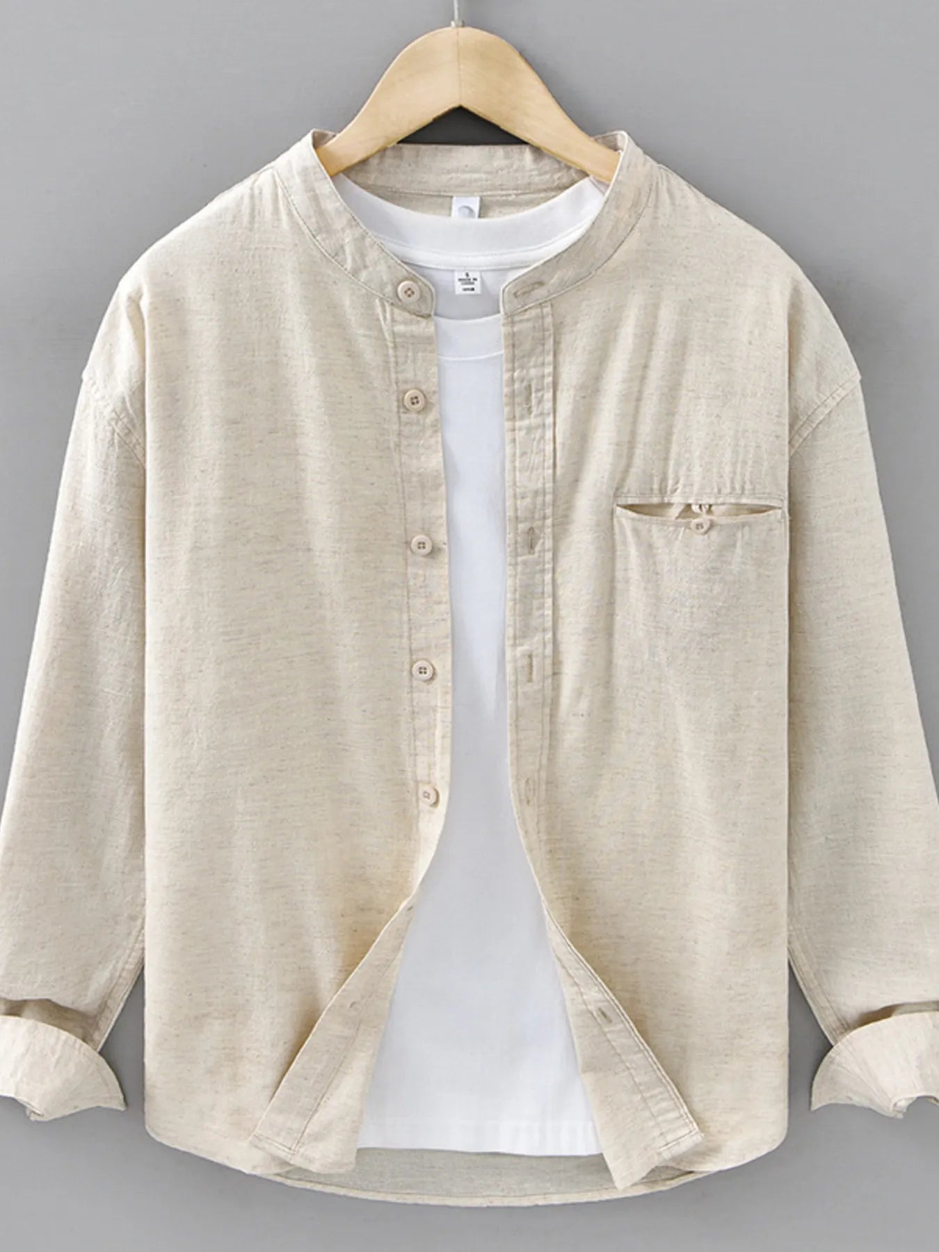 Men's Plus Size Casual Button Up Long Sleeve Shirt - Farnelli