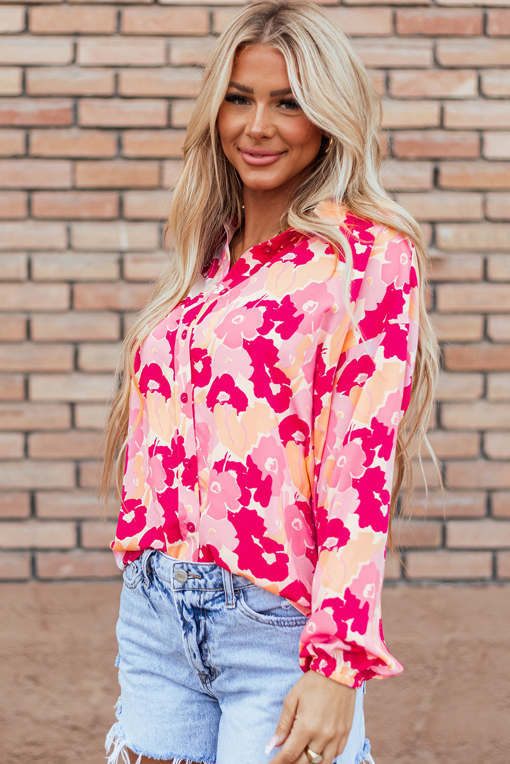 Tessa Floral Buttoned Shirt - Farnelli
