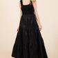 Mittoshop Mix Media Square Neck Maxi Dress - Farnelli