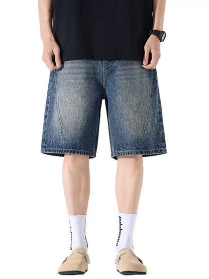 Men's Loose Fit Denim Shorts - Farnelli