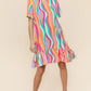 Haptics Tiered Woven Ruffle Hem Dress - Farnelli