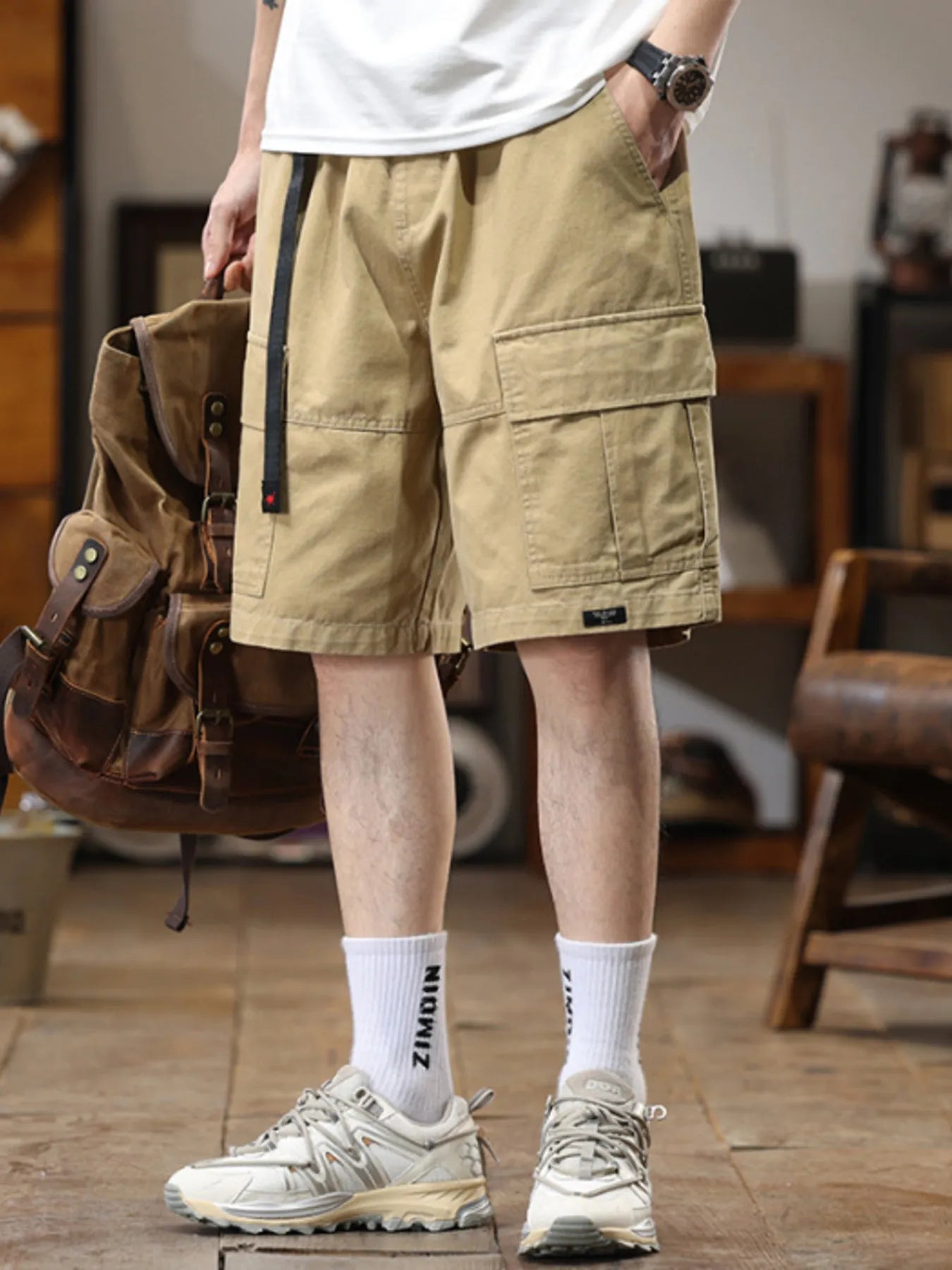 Men's Plus Size Casual Cargo Shorts - Farnelli