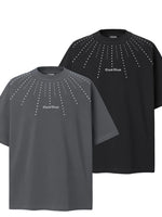 Men's Embellished Oversized Short Sleeve T-Shirt - Farnelli