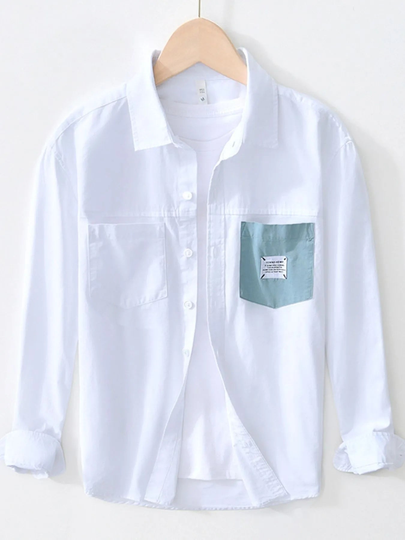 Men's Plus Size Button Up Long Sleeve Shirt - Farnelli