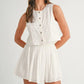 MABLE Eyelet Lace Top and Mini Skirt Set - Farnelli