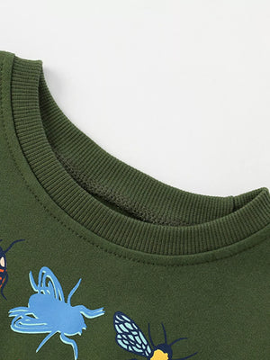 Children's Butterfly Crew Neck Sweatshirt - Farnelli