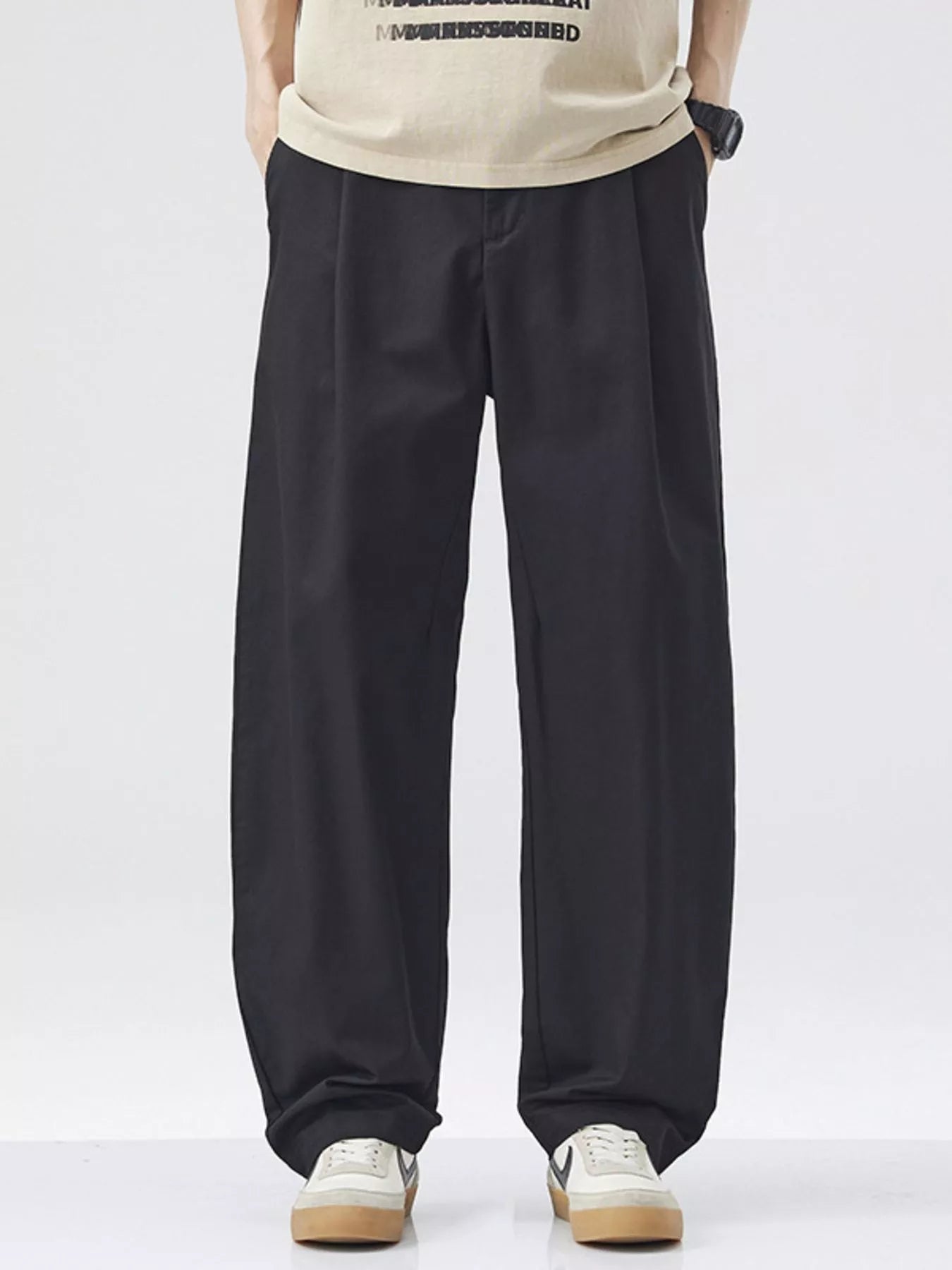 Men's Wide Leg Casual Pants - Farnelli