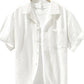 Men's Plus Size Button Up Short Sleeve Shirt - Farnelli