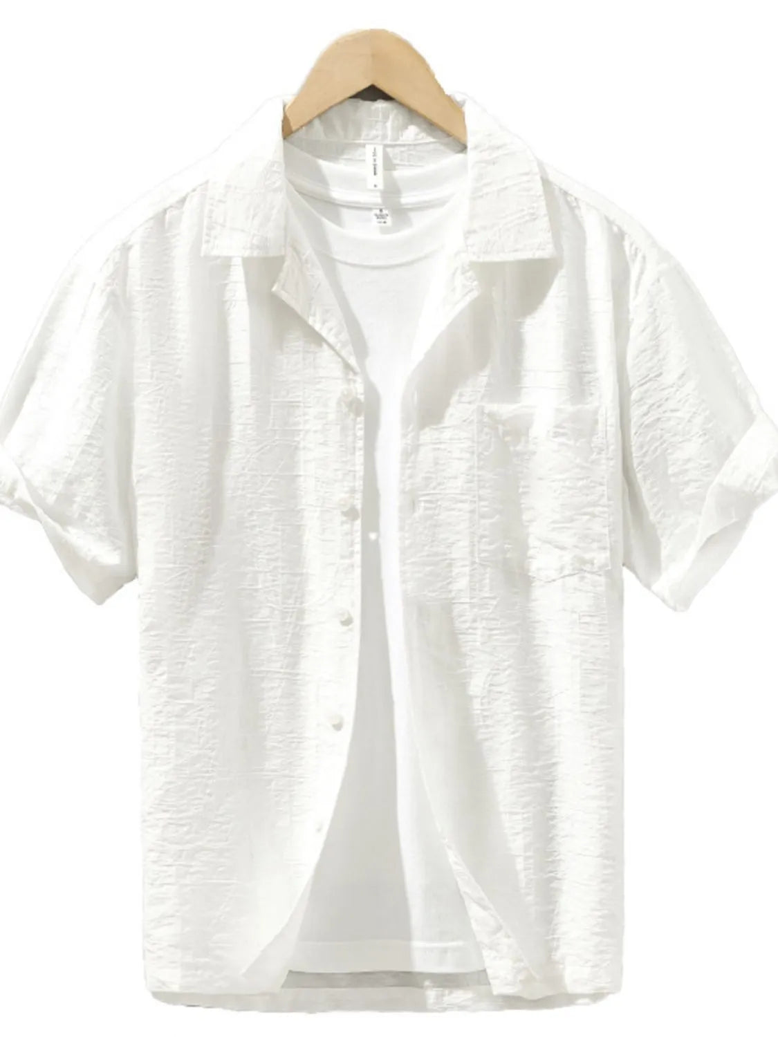 Men's Plus Size Button Up Short Sleeve Shirt - Farnelli