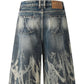 Men's Acid Wash Denim Shorts - Farnelli