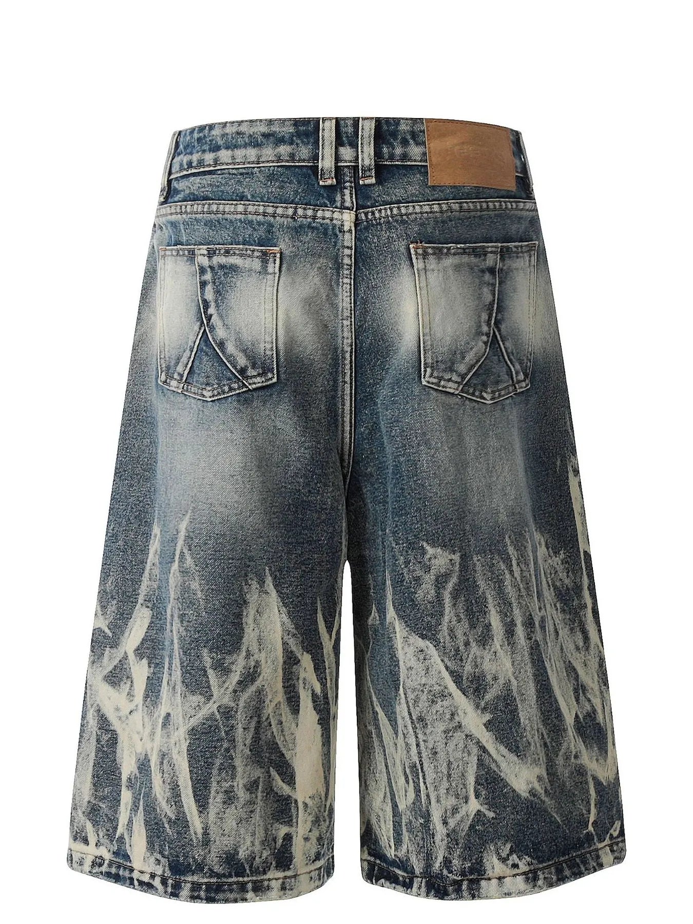 Men's Acid Wash Denim Shorts - Farnelli