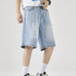 Men's Distressed Loose Fit Denim Shorts - Farnelli