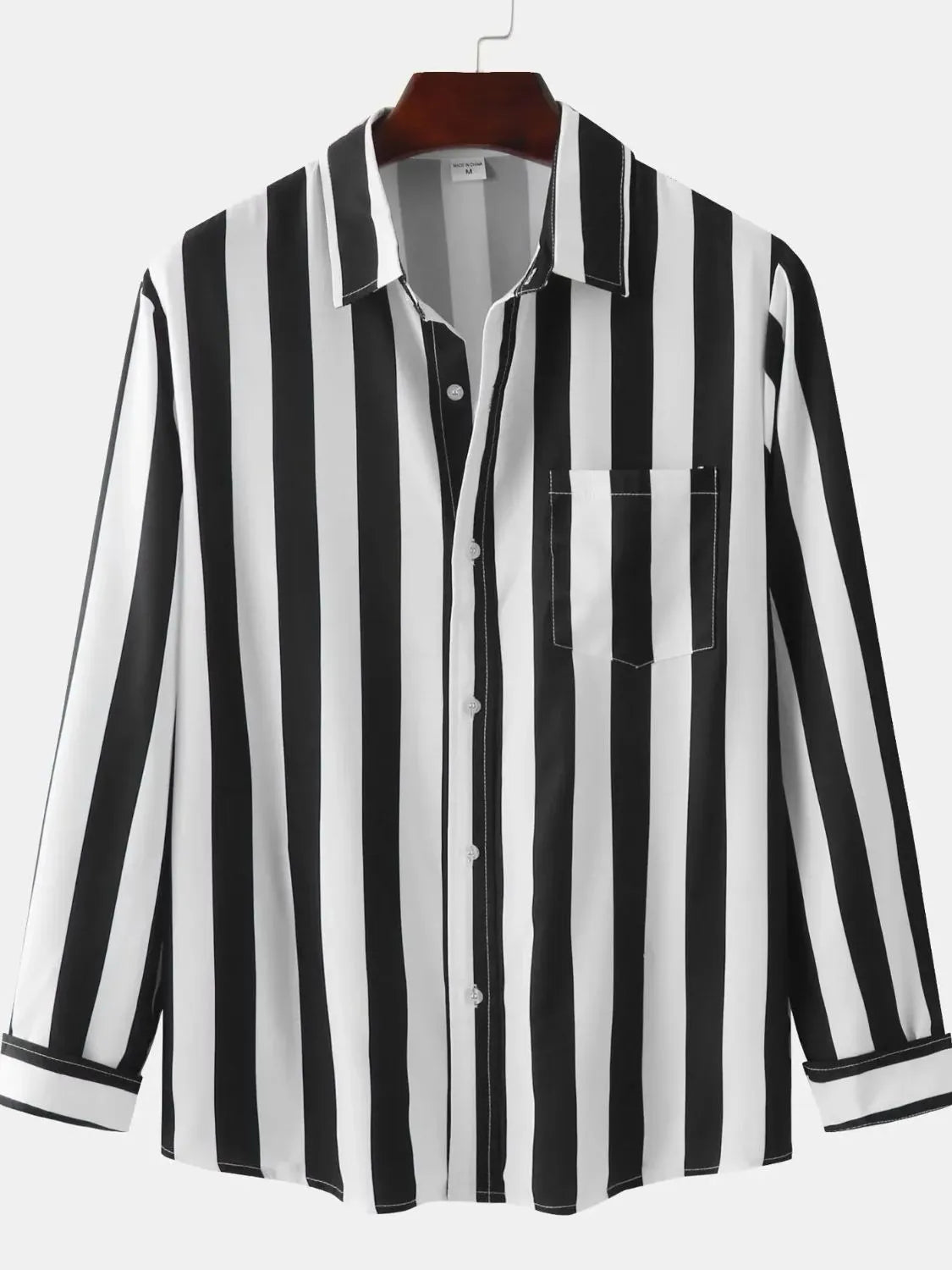 Men's Striped Button Down Shirt - Farnelli