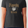 Simply Love Full Size SPOOKY CLUB Short Sleeve Tubular T-Shirt - Black