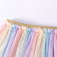 Children's Mermaid Tail Tee & Rainbow Tulle Skirt Set - Farnelli