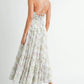 MABLE Floral Print Tiered Cami Maxi Dress - Farnelli