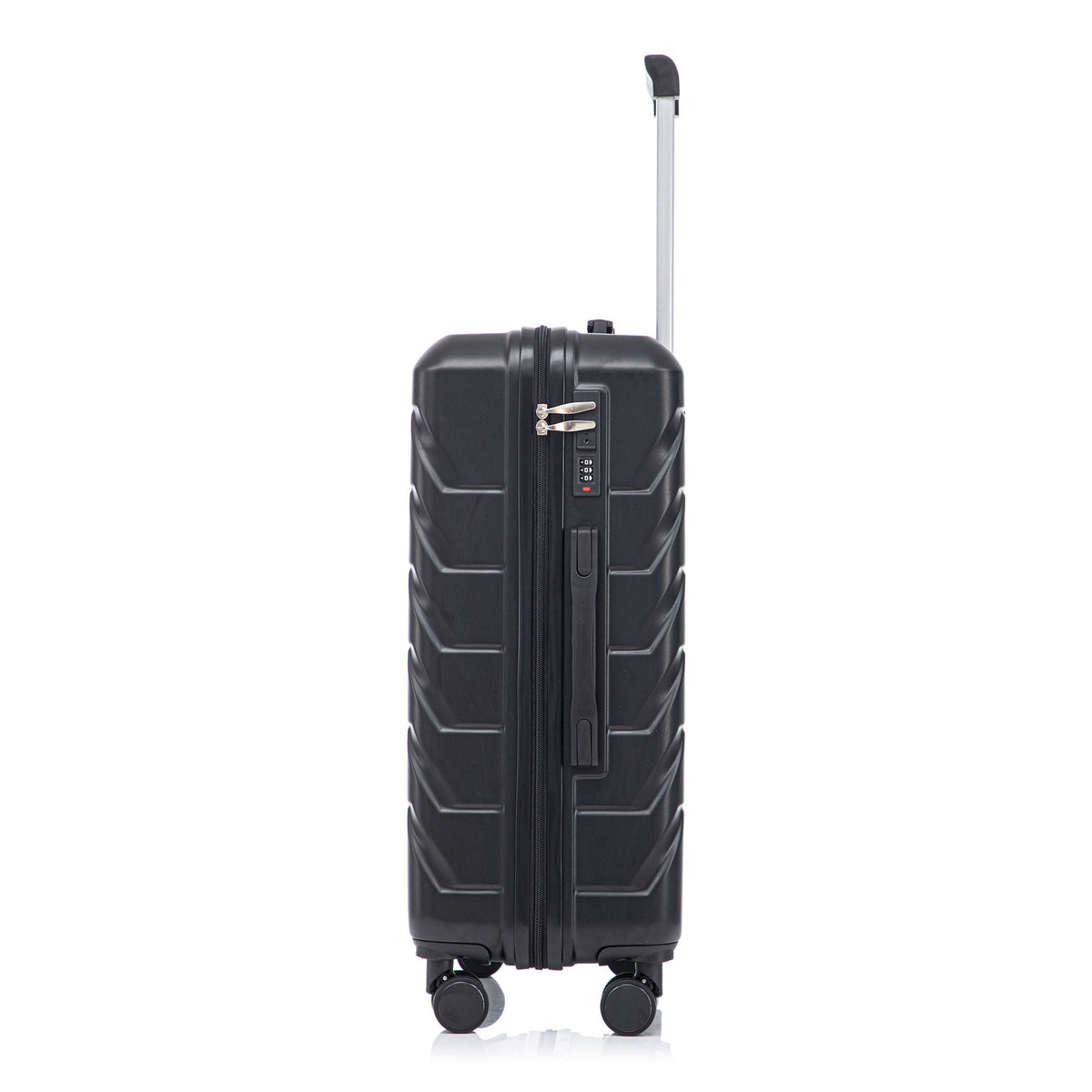 HouseOfZazla 3-piece spinner wheel luggage set with combination locks in matching sizes
