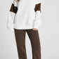 Drop Shoulder Loose Sweatshirt and Joggers Active Set - Farnelli
