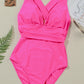 Crisscross Wide Strap One-Piece Swimwear - Farnelli