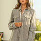 BiBi Button Up Corduroy Shacket - Farnelli