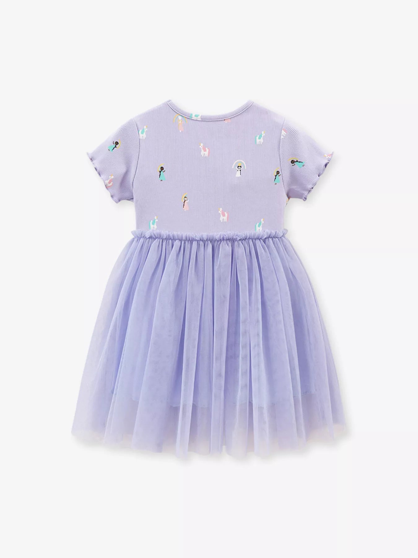 Children's Short Sleeve Tulle Dress - Farnelli