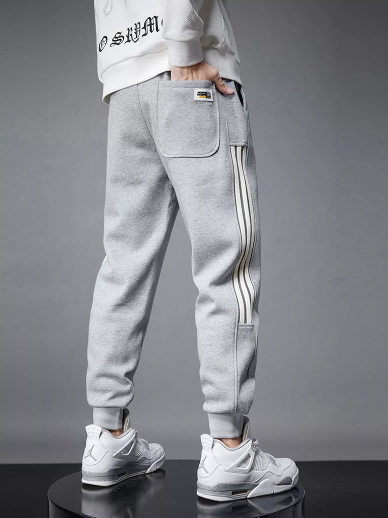 Men's Side Striped Drawstring Joggers - Farnelli