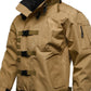 Men's Full Size Multi Buckle Water-Resistant Jacket Plus Size - Farnelli