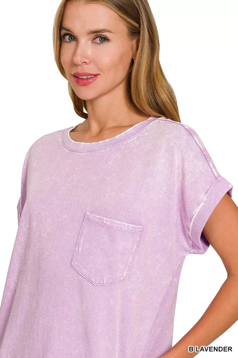 Zenana Premium Cotton Washed T-Shirt Dress - Farnelli