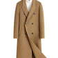 Men's Plus Size Double-Breasted Long Wool Coat - Farnelli