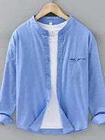 Men's Plus Size Casual Button Up Long Sleeve Shirt - Farnelli