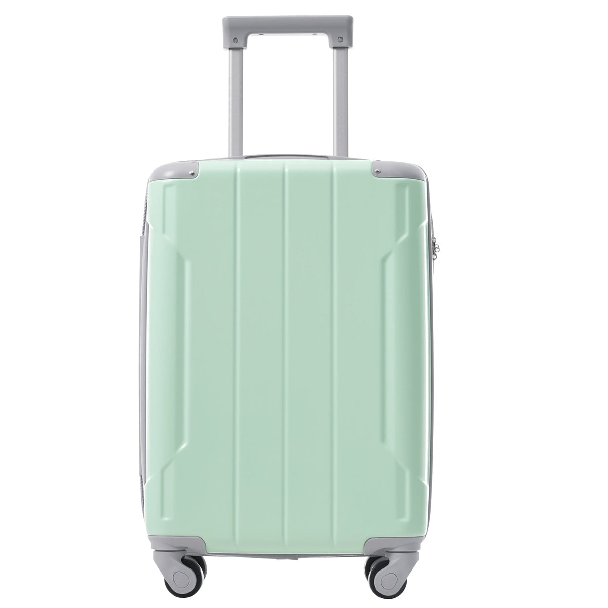 HouseOfZazla 20-inch hard case carry-on luggage set with three pieces and spinner wheels