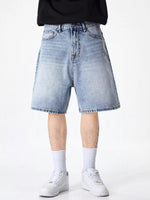 Men's Wide Leg Denim Shorts - Farnelli