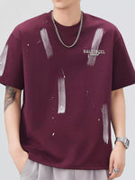 Men's Plus Size Round Neck Short Sleeve T-Shirt - Farnelli