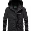 Men's Lightweight Hooded Outdoor Jacket - Black