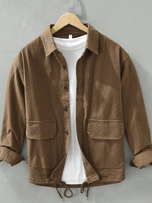 Men's Plus Size Button Up Long Sleeve Shirt - Farnelli