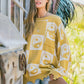 And The Why Checkerboard Sweater with Yin Yang Pattern - Farnelli
