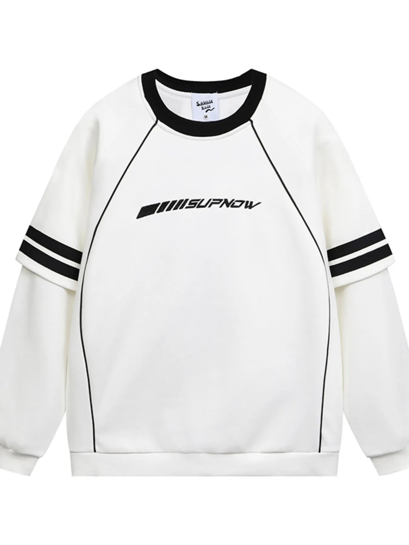 Men's Round Neck Raglan Sleeve Sweatshirt - Farnelli
