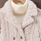 Children's Cozy Textured Double-Breasted Outerwear - Farnelli