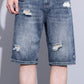Men's Distressed Denim Shorts - Farnelli