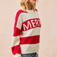 BiBi Christmas Merry Lettering Sweater - Farnelli